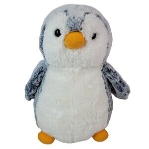 Aurora Penguin Stuffed Animal Plush Gray White 11.5" Floppy Wing Arctic Zoo 2016